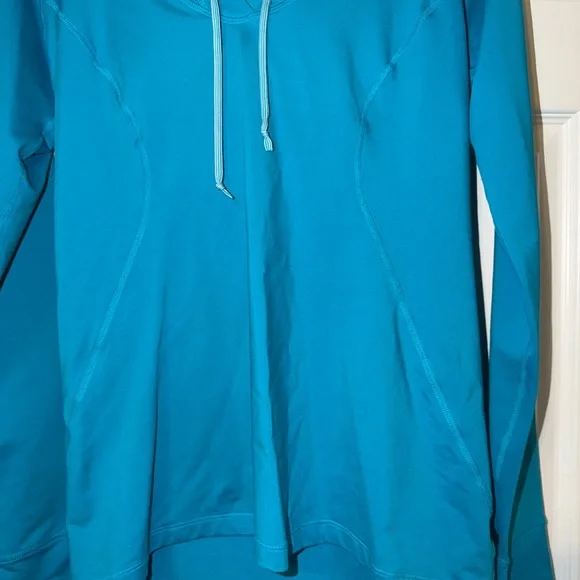 Lucy Active Turquoise Long Sleeve Hoodie - Picture 2 of 9